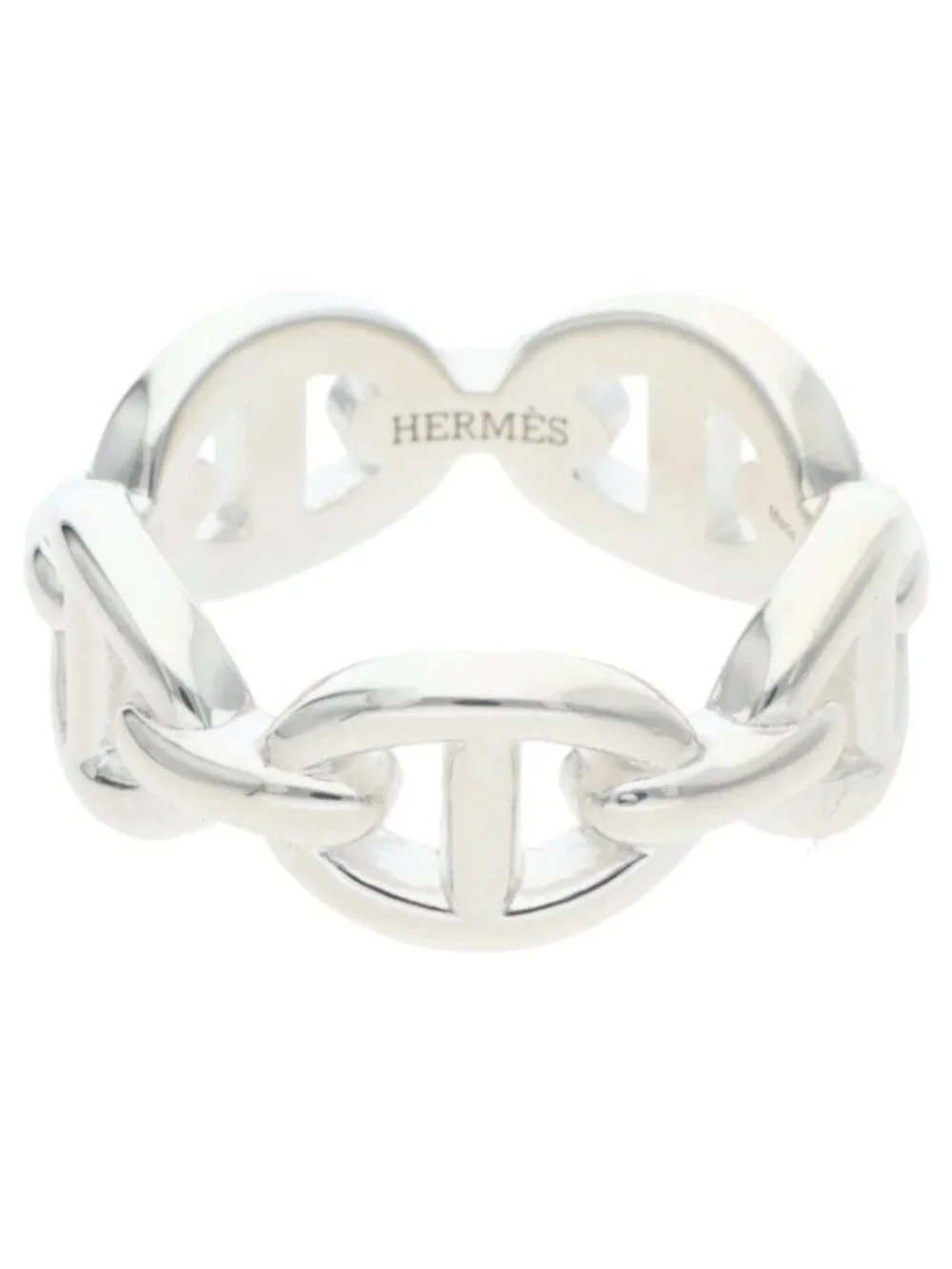 Hermes Chaine D'ancre Enchainee PM Silver Ring